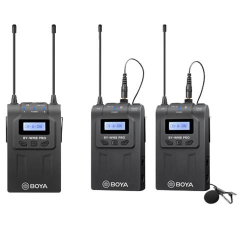 Boya UHF Dual Lavalier-Mikrofon Drahtlos BY-WM8 Pro-K2