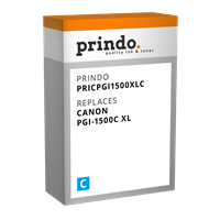 Prindo Tintenpatrone cyan PRICPGI1500XLC PGI-1500XL 12ml Prindo CLASSIC: DIE Alternative, Top Qualit