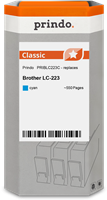 Prindo Tintenpatrone cyan PRIBLC223C LC-223 ~550 Seiten Prindo CLASSIC: DIE Alternative, Top Qualitä