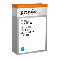 Prindo Tintenpatrone Cyan PRIET7552 T7552 ~4000 Seiten 39ml Prindo CLASSIC: DIE Alternative, Top Qua