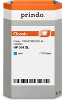 Prindo Tintenpatrone cyan PRIHPCB323EE 364XL ~750 Seiten Prindo CLASSIC: DIE Alternative, Top Qualit